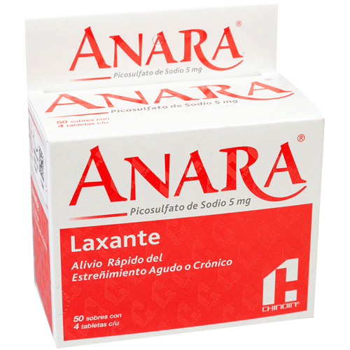 ANARA TABLETAS 50 SOBRES X 4 TABLETAS C/U