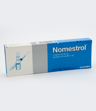 NOMESTROL X 1 AMPOLLA INY