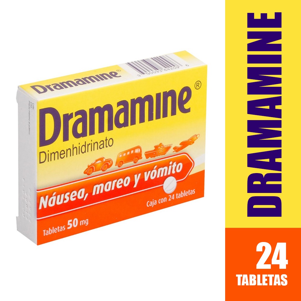 DRAMAMINE 50 MG X 24 TABLETAS