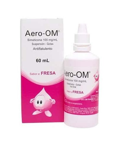 AERO OM 100MG GOTAS X 60 ML SABOR FRESA