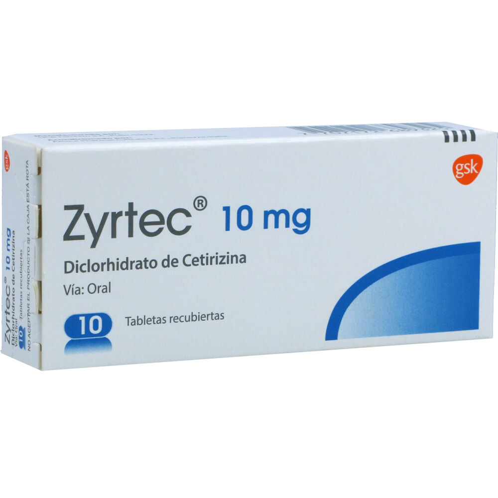 ZYRTEC 10 MG X 20 COMPRIMIDOS