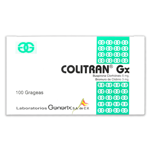 COLITRAN GX 5/3MG X 100 GRAGEAS