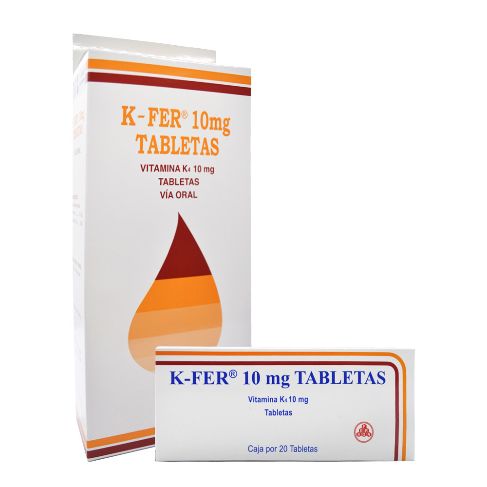 K FER 10MG SOBRE X 4 TABLETAS