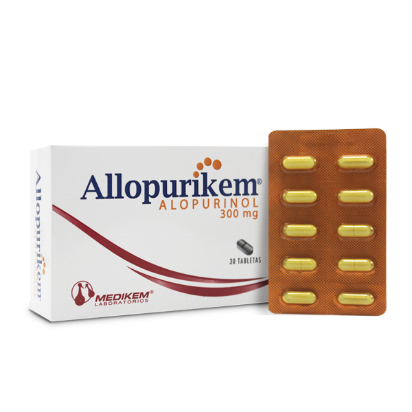ALLOPURIKEM 300MG X 30 TABLETAS