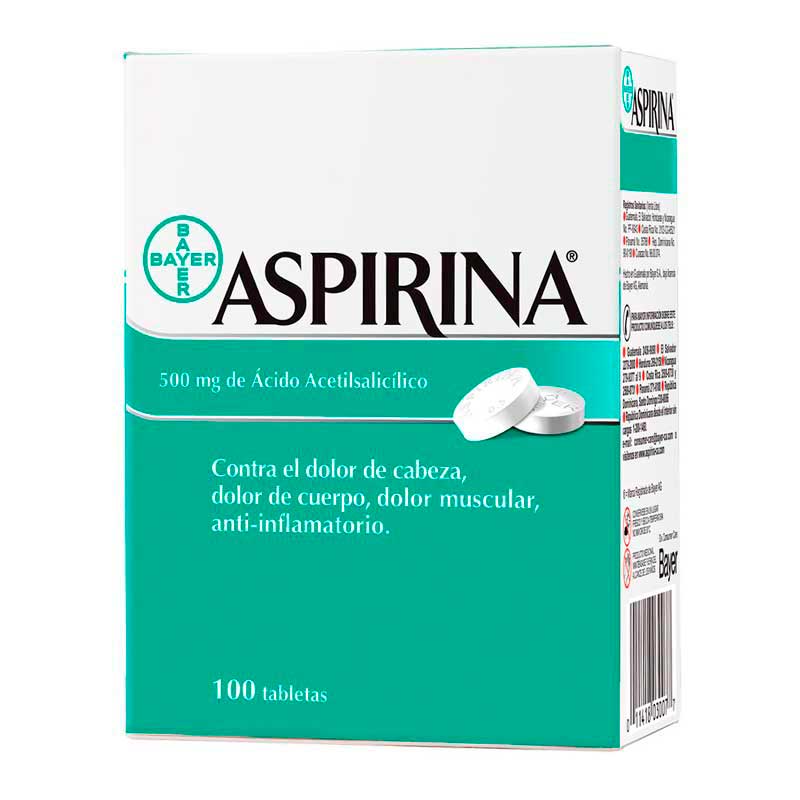 ASPIRINA 500MG X 100 TABLETAS