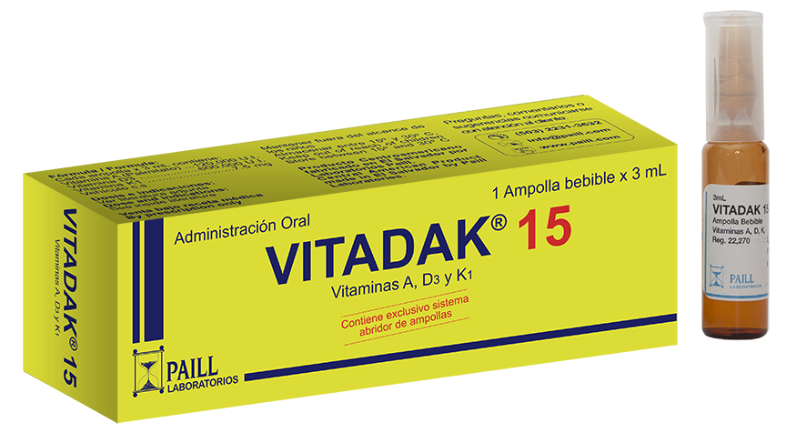 VITADAK 15 X 1 AMPOLLA BEBIBLE