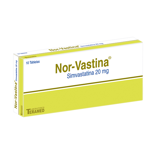 NOR VASTATINA 20MG X 30 TABLETAS