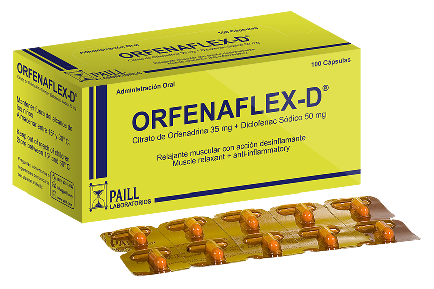 ORFENAFLEX D X 100 CAPSULAS